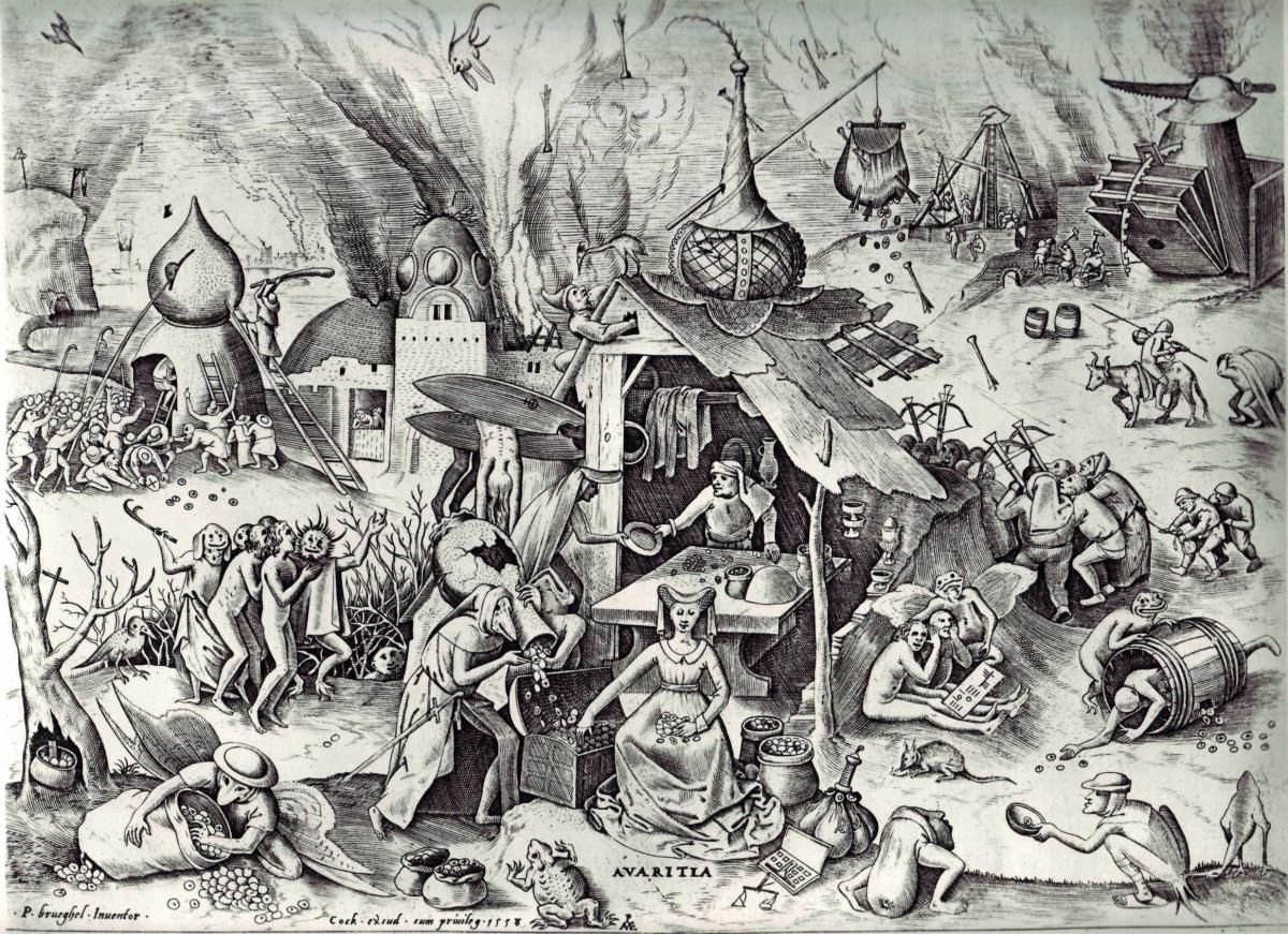 Avaritia - Lakomství od Brueghla