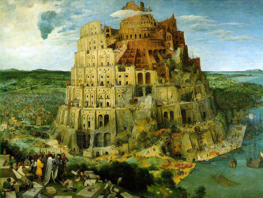 Babylonská věž - Brueghel