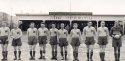 Fotbalový tým AFK Tišnov z roku 1935. Zleva K.Vitula, Buček, Cibulka, Major, Komínek, Kadlec, A.Vitula, Sedlák, Sítař, Babák